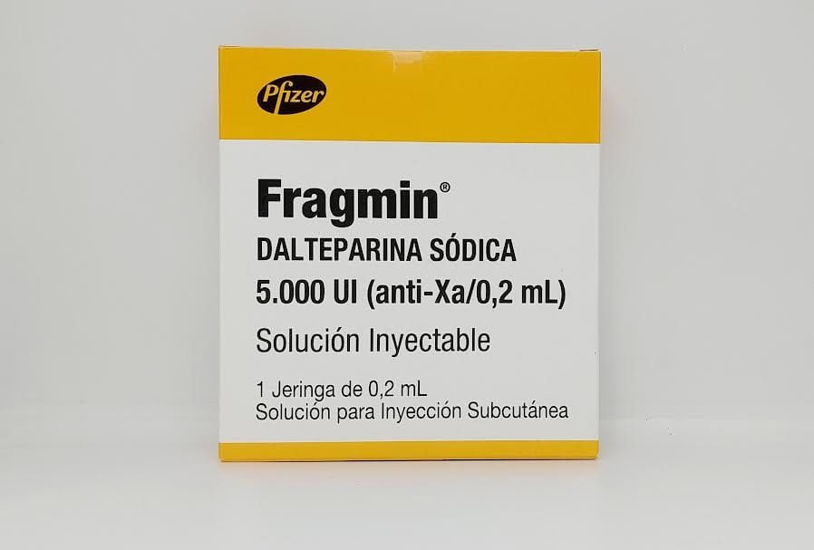 Fragmin 5.000 UI (anti-Xa/0,2 mL) solución inyectable x 1 Jeringa de 0,2 mL Pfizer